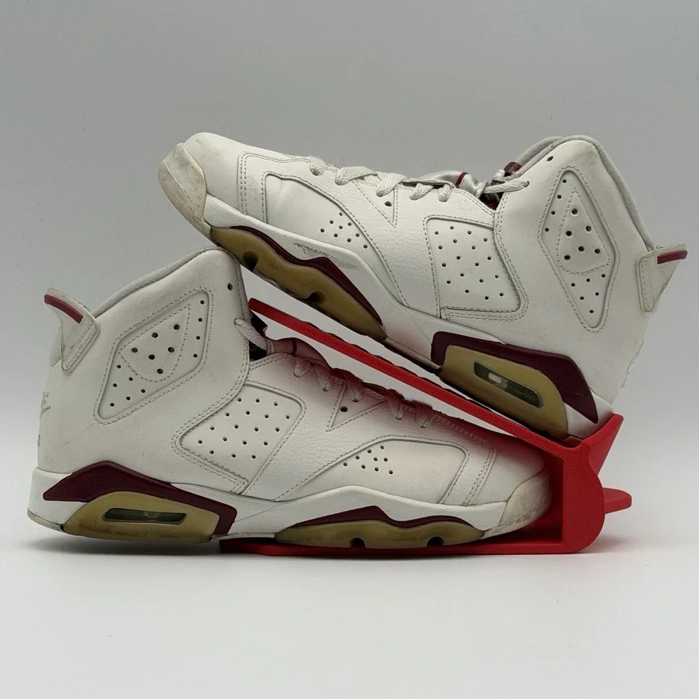 Air Jordan 6 Retro Maroon 2015 Off-White 836342-115 Youth Size 6Y/7.5W